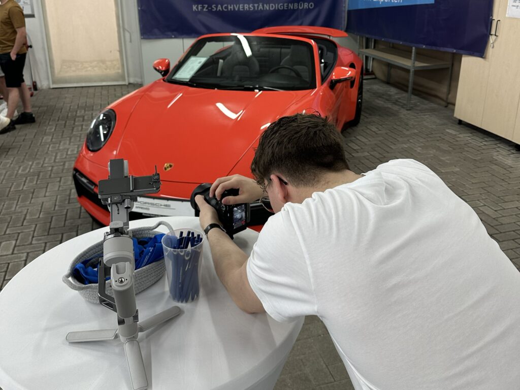 MotionByIben bei einer Automotive-Videoproduktion mit Kamera und Gimbal