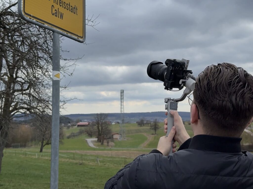 MotionByIben bei einem Reportage-Dreh im Kreis Calw